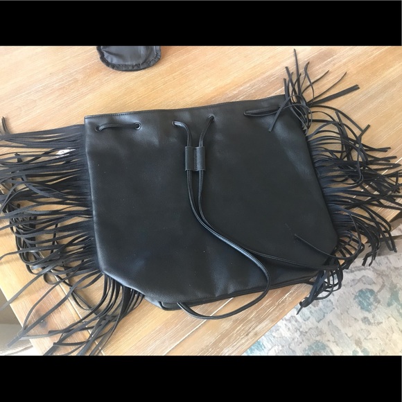 Victoria’s Secret Fringe Backpack in Black NWT - Picture 4 of 4